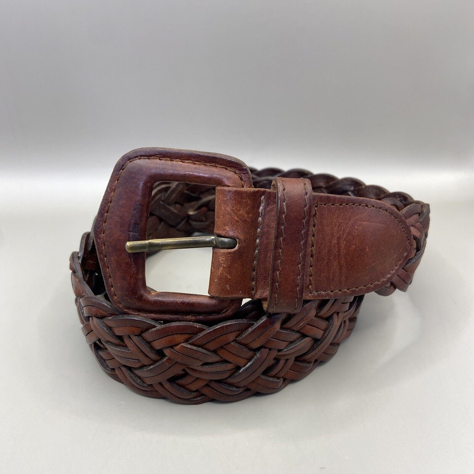 Bonded Brown leather Belt, Size M-L waist 29 to 32 inches