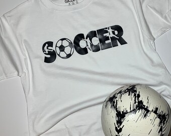 Soccer T-Shirt, 100% Cotton Soccer Player Shirt