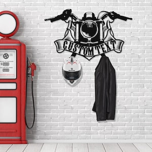 Decoración de motocicletas, regalos personalizados, letrero de metal de Harley Davidson, regalo para ella, regalo para él, regalos personalizados, Cafe Racer, letrero de Harley Davidson