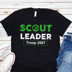 Custom Scout Leader Shirt, Troop Shirt, Camping Shirt, Cookie Dealer ...