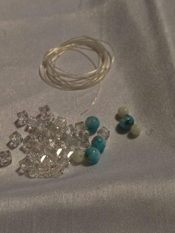 Bracelet Making Kit, Glass Beads Kit, Bracelet Kit,kit 
