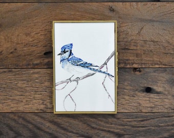 抽象的な鳥の水彩画 24✖️27 抽象的な鳥の水彩画 24✖️27 抽象的な鳥の水彩画：サイン入り