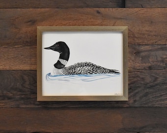 Loon 8x10 Watercolor Print