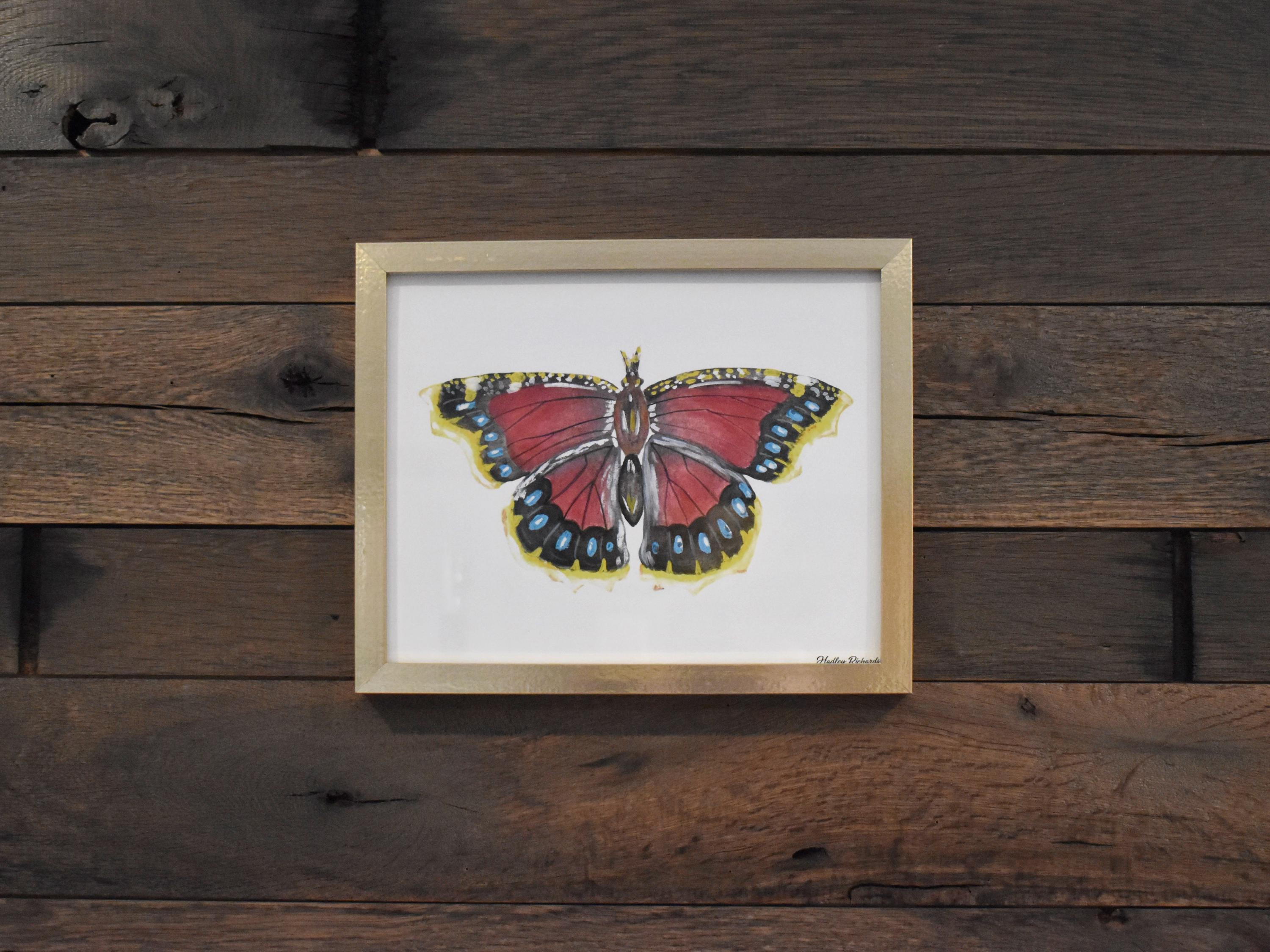 Mourning Cloak Butterfly 8x10 Watercolor Print - Etsy