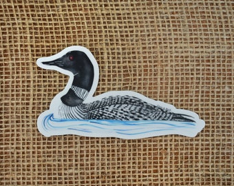 Loon Watercolor Vinyl Stickers