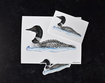 Loon Assorted Watercolor Prints
