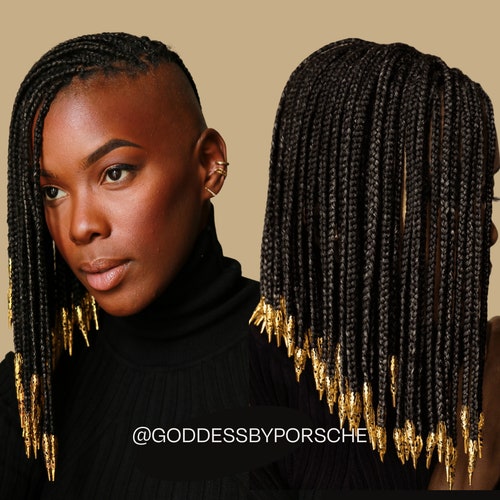 Goddess Hair Beads— Gold Silver Braid Locs Accessories Hair Jewelry