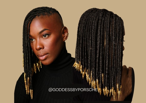 Goddess Hair Beads— Gold Silver Braid Locs Accessories Hair Jewelry