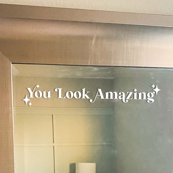 Words on Mirror Etsy