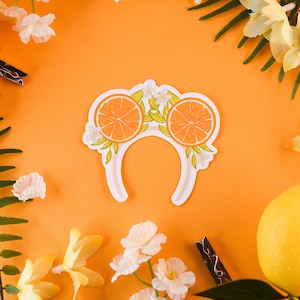 Pegatina de orejas de Mickey, pegatina naranja de Florida, pegatina de Disney, Orlando
