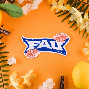 FAU Sticker, FAU Owls Sticker, FAU Logo Sticker, Florida Atlantic University