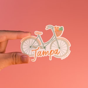 Tampa Bike, autocollant Floride, autocollant vélo, Tampa, Floride