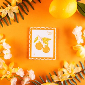 Fruits, Timbre d'orange, Floride, Orange Illustration