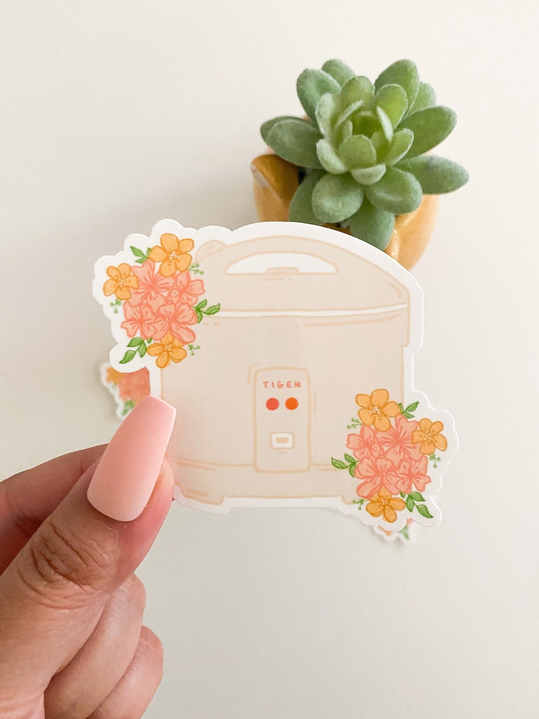 Rice Cooker Sticker Asian Sticker Food Sticker Chinese Etsy