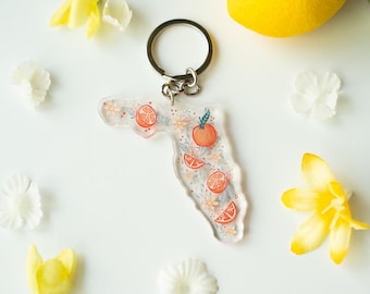 Sunshine State Keychain | Florida Key Ring