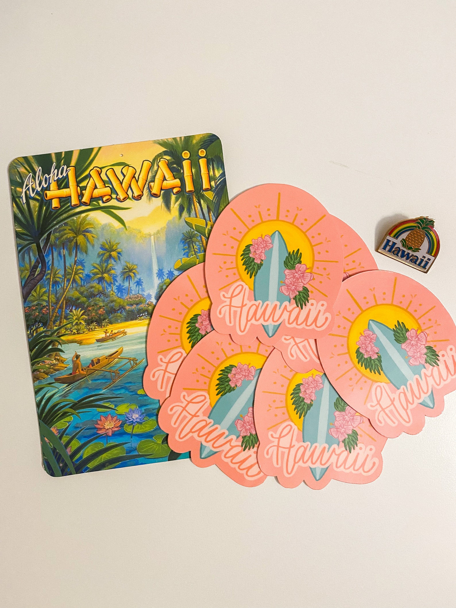 Hawaii Sticker Hawaii Cute Hawaii Sticker Surfing Beach | Etsy