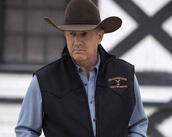 Kevin Costner Yellowstone John Dutton Cowboy Lightweight Cotton Jacket 