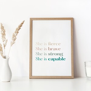 Feminist Wall Art | Empowering Print | Feminist Decor | Digital Download | Inspiring Quote Art | Wall Print | Printable Art |