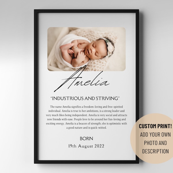 First Name Meaning Print Etsy