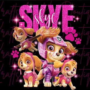Camiseta Skye PNG, Camiseta de la Patrulla Canina, Camiseta de Skye, Camiseta de dibujos animados pirata, Camiseta pirata de Skye