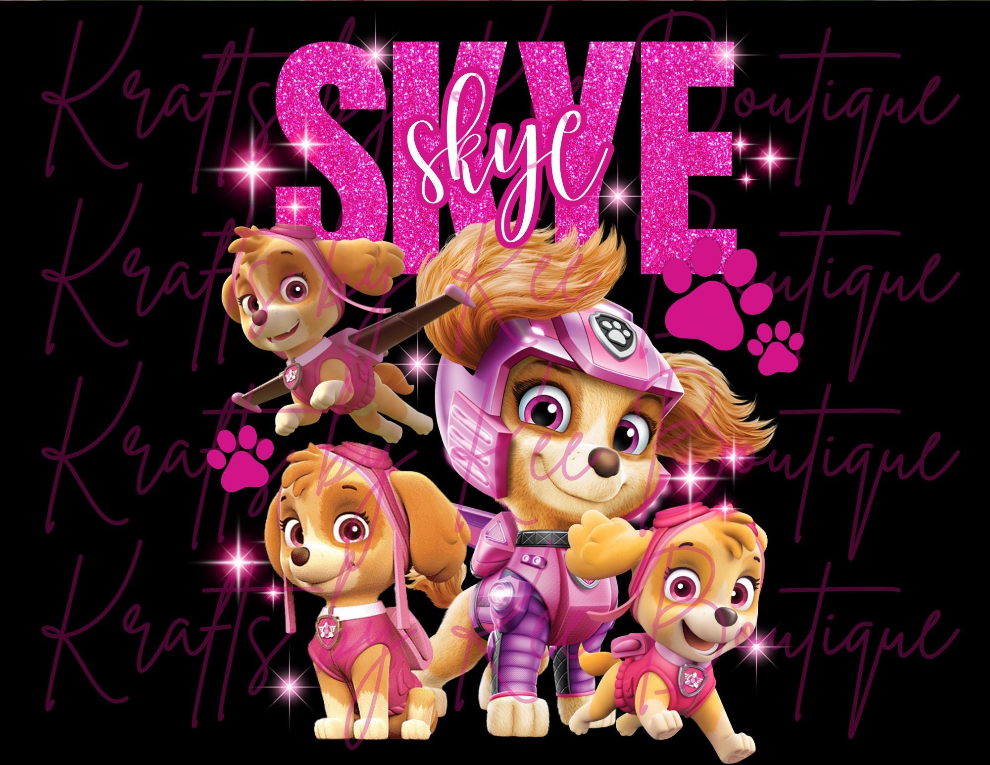 Paw Patrol Skye Birthday Svg
