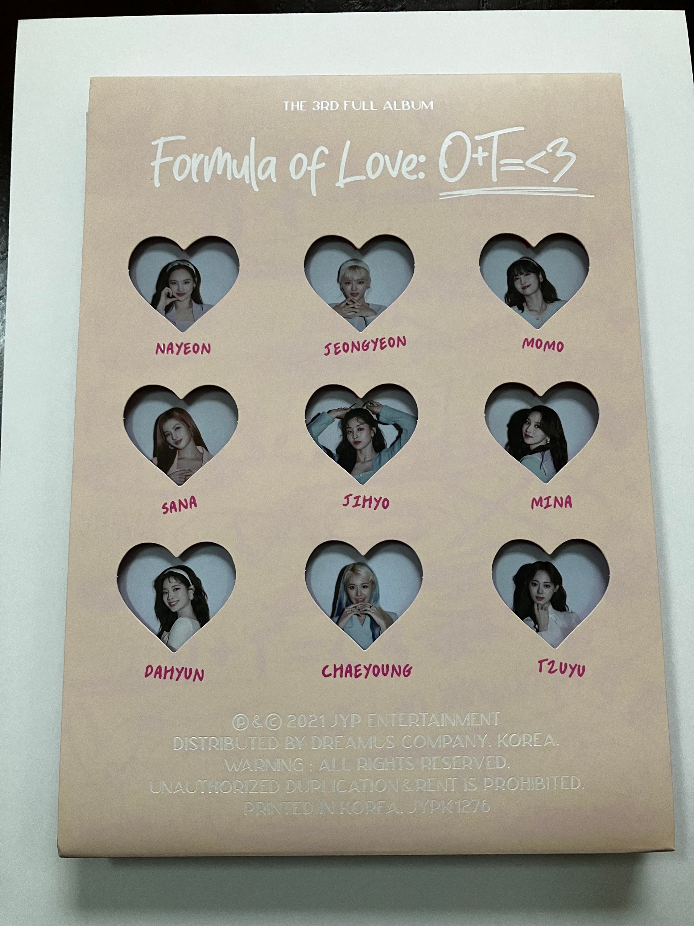 Twice Formula of Love Album Full of Love Version | All Inclusions