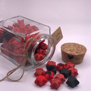 Love Lucky star jar | origami | Japanese | lucky stars | special gift of love and good luck