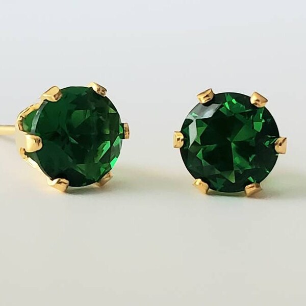 Green Topaz Earrings Etsy