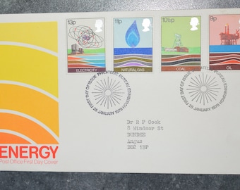 GB   STAMP  First Day Cover  Energy  1978     ~~L@@K~~