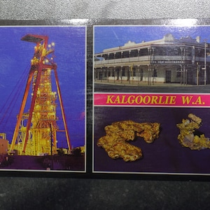 Postkarte GOLD West Australia ~~L@@K~~