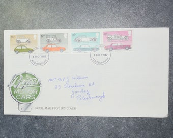 GB   STAMP  First Day Cover British Motor Cars   1982   ~~L@@K~~