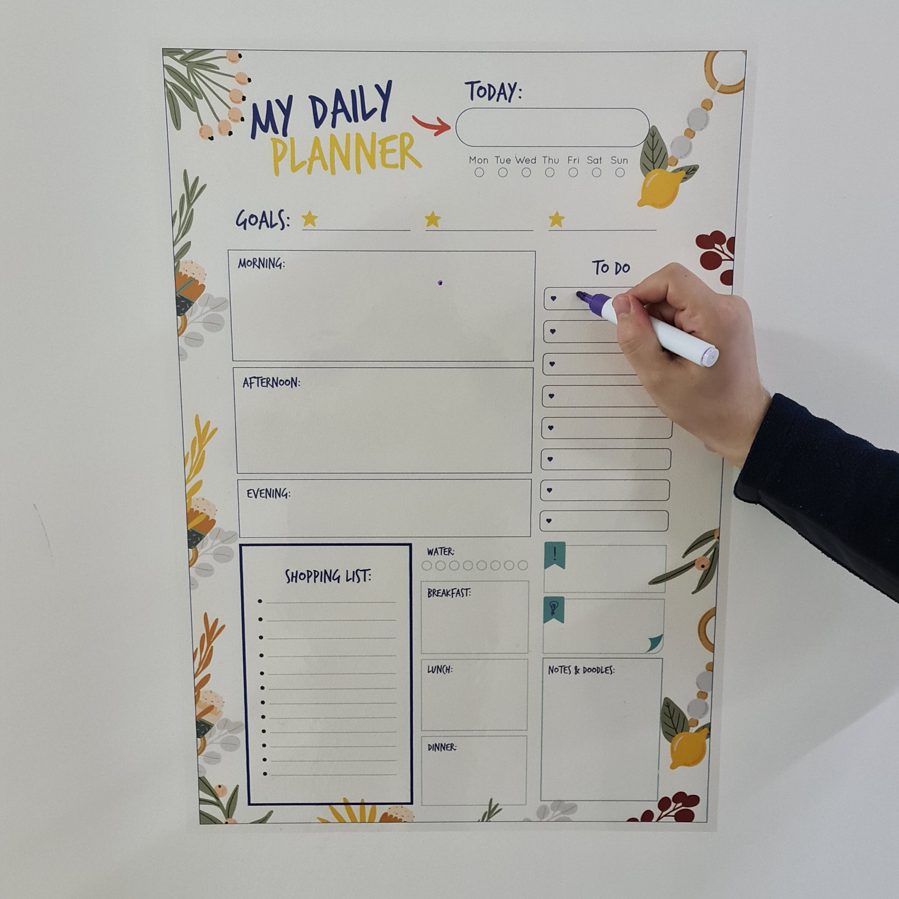 static-holding-dry-erase-daily-planner-mom-daily-planner-teacher