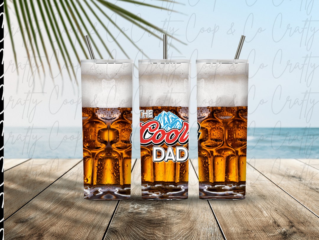 The Cool Dad Beer Tumbler 20 Oz- Fathers Day Gift- Dad Birthday - Etsy