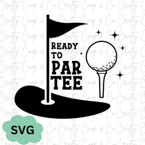 Body para bebé Ready to Par Tee SVG - Diseño digital de golf