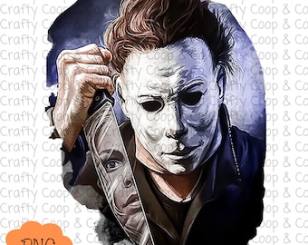 Michael Myers Halloween PNG- Michael Myers Halloweenowy projekt sublimacji-
