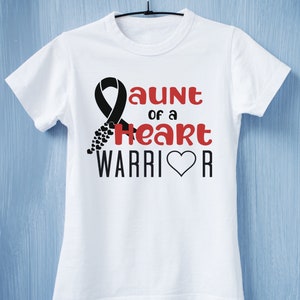 Aunt of a Heart Warrior svg file, Heart Warrior svg, CHD SVG, Inspirational svg