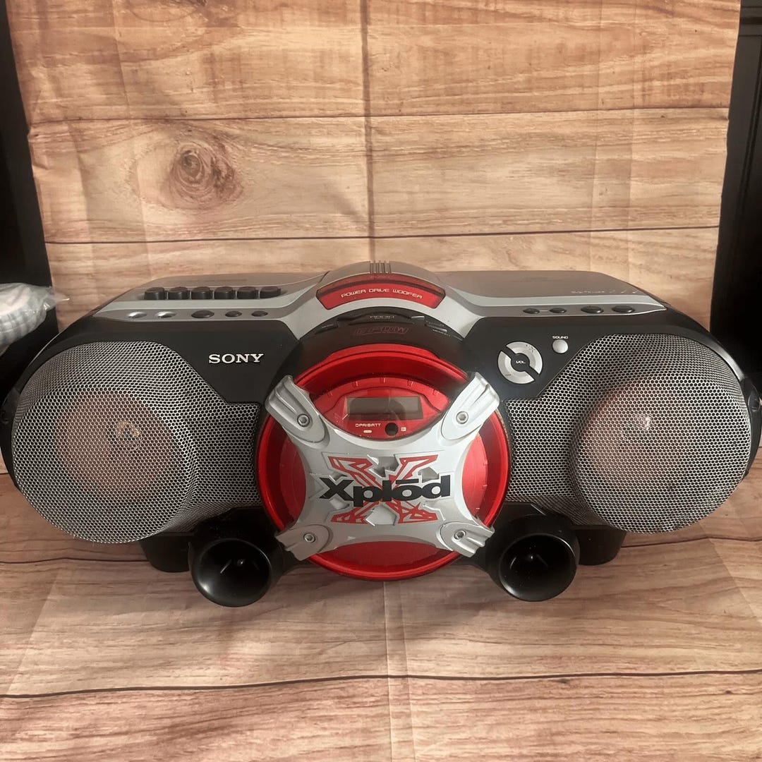 ソニー Xplod CFD-G505 CD ラジオ カセット レコーダー ラジカセ