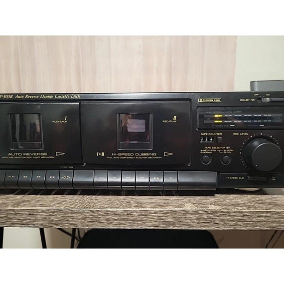 Teac W-505R Dual Stereo Cassette Tape Deck Double Player Recorder