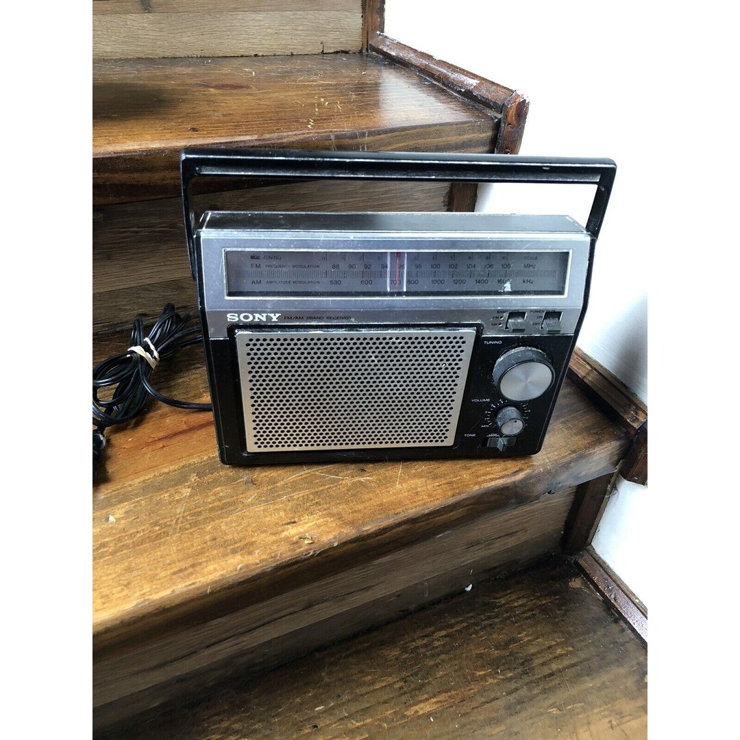 Vintage Sony AM/ FM 2 Band Radio Receiver Model TFM-7720W Works - Etsy