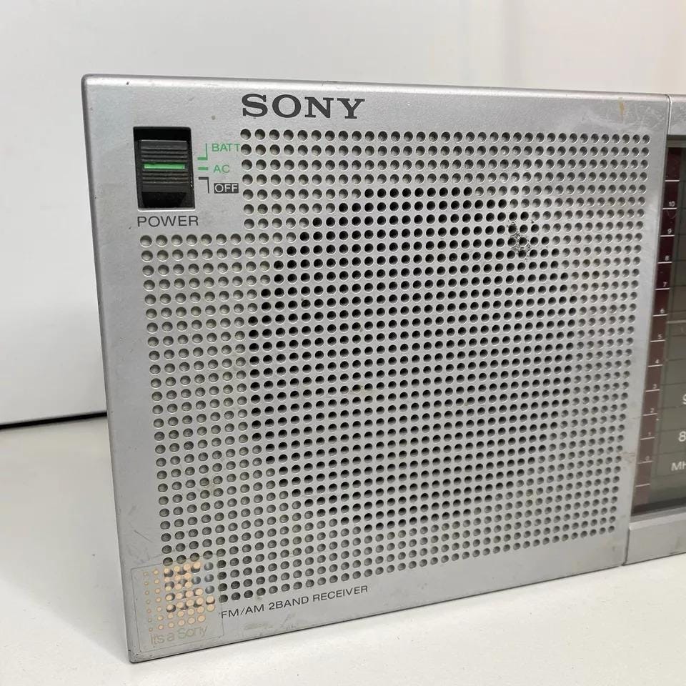 Sony ICF-710W FM/AM 2 Band Portable Radio Powered - Etsy
