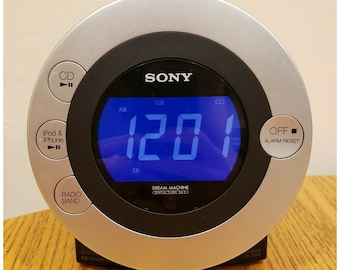 SONY ENTERPRISE コンパクトディスク カプセルクロック リミテッド Sony ICF-CD831 Black Psyc Dream Machine FM/AM, CD Player, Alarm
