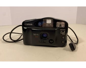Canon Sure Shot Owl AF Date 35mm Point Shoot Film Camera Lens