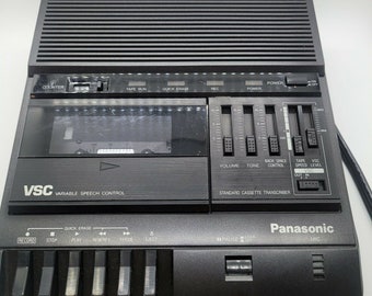 Panasonic RR-830 variable speech control standard Cassette Transcriber