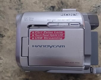 Sony Handycam DCR-HC20 Carl Zeiss Mini DV Camcorder Recorder Tested and Works