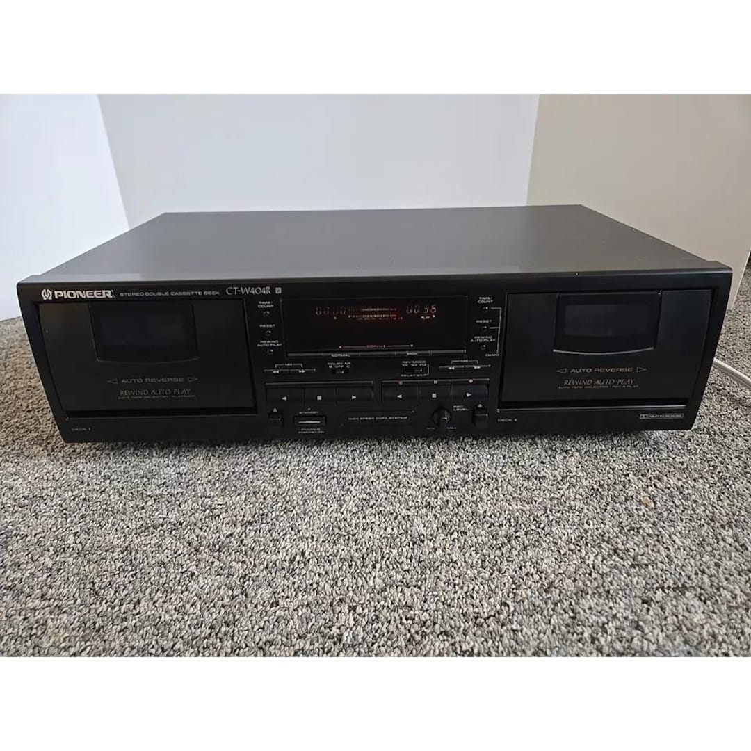 Pioneer CT-W404R Stereo Double Cassette Deck - Etsy
