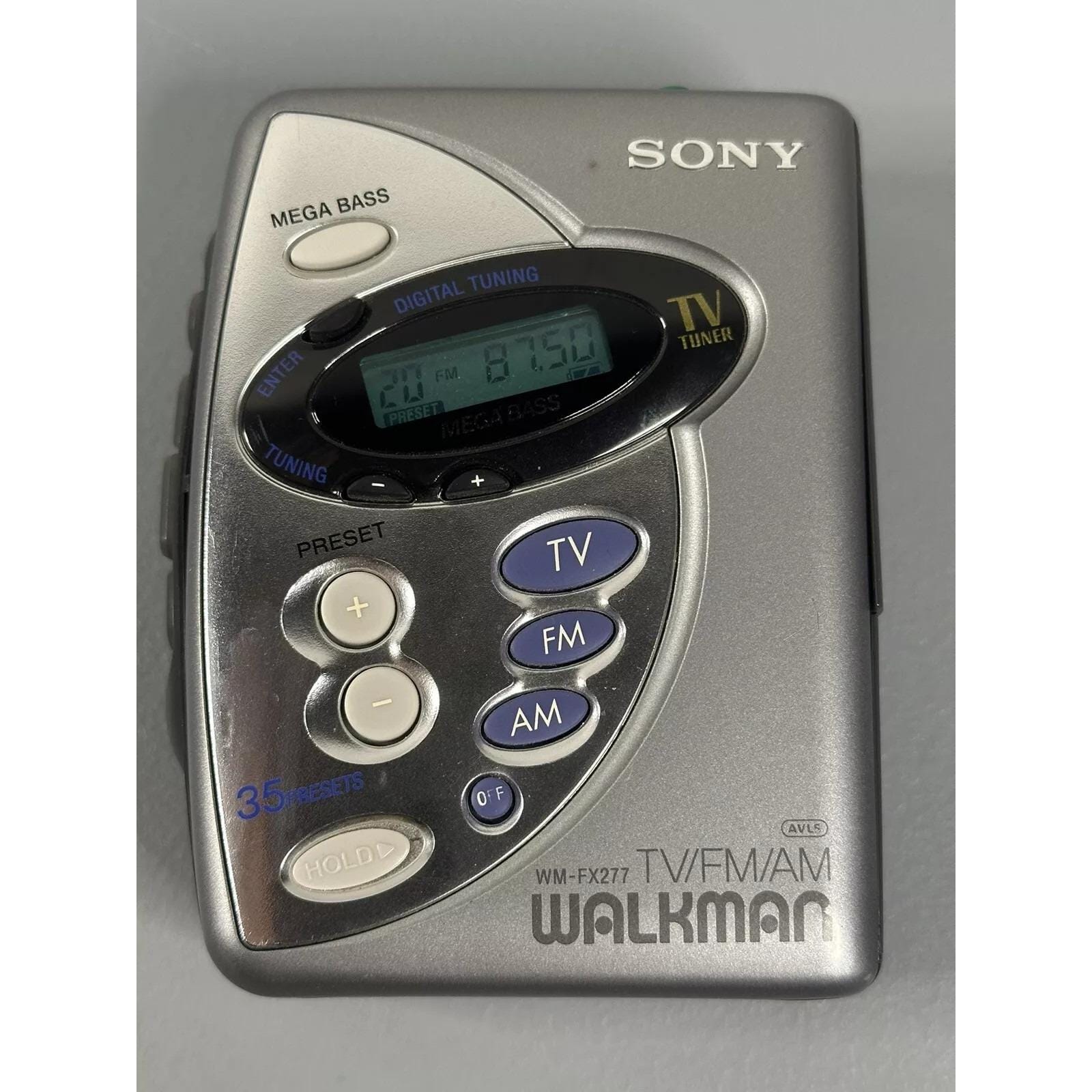 Sony WM-FX277 Walkman Personal Cassette Player Radio Mega Bass