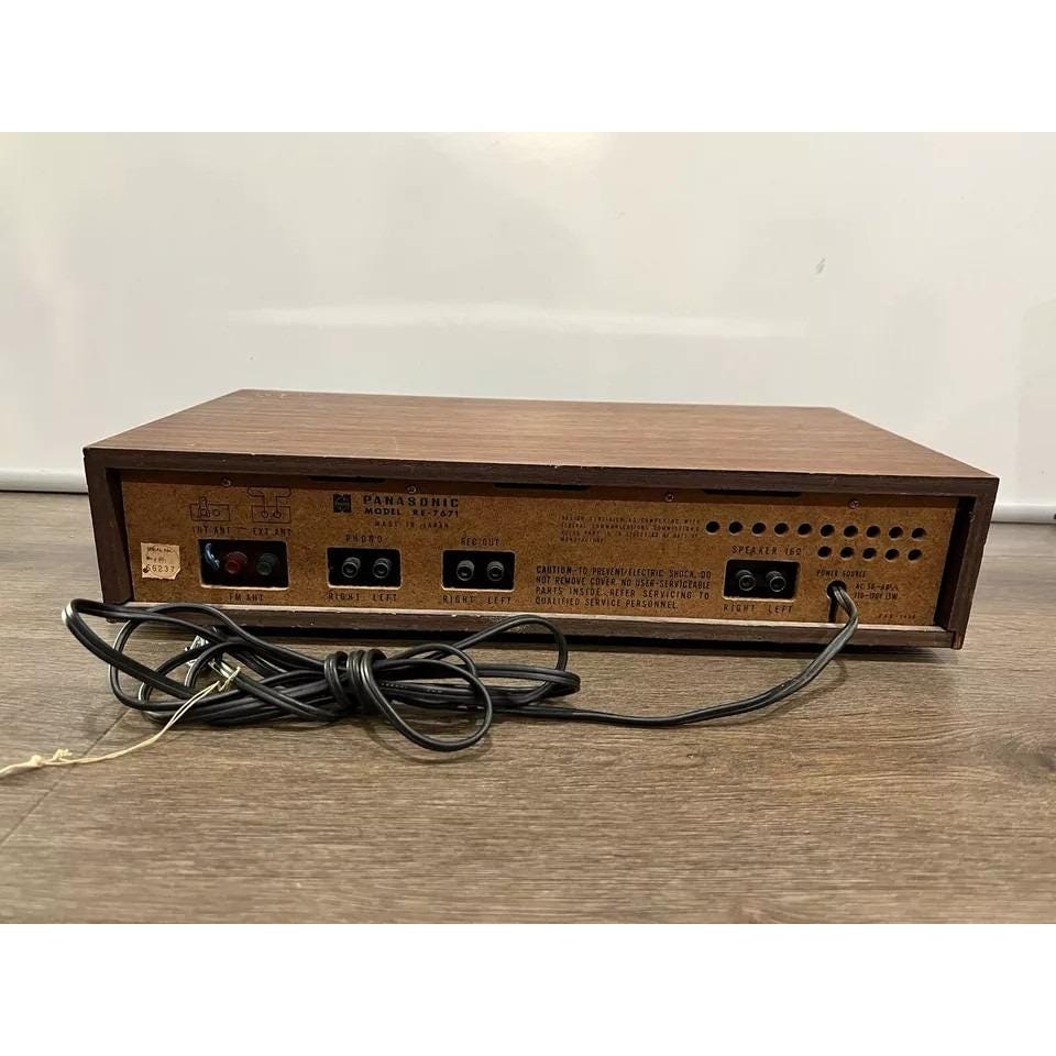 Panasonic RE-7671 Solid State Phono AM FM Stereo Receiver - Etsy