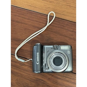 Canon PowerShot A590 IS 8.0MP 4x Optical Zoom Digital Camera Gray image 1
