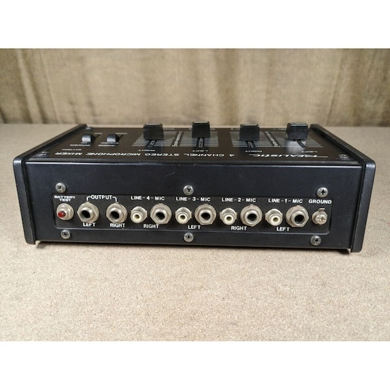 Realistic 4 Channel Stereo Microphone Mixer 32-1105 NO Remote - Etsy