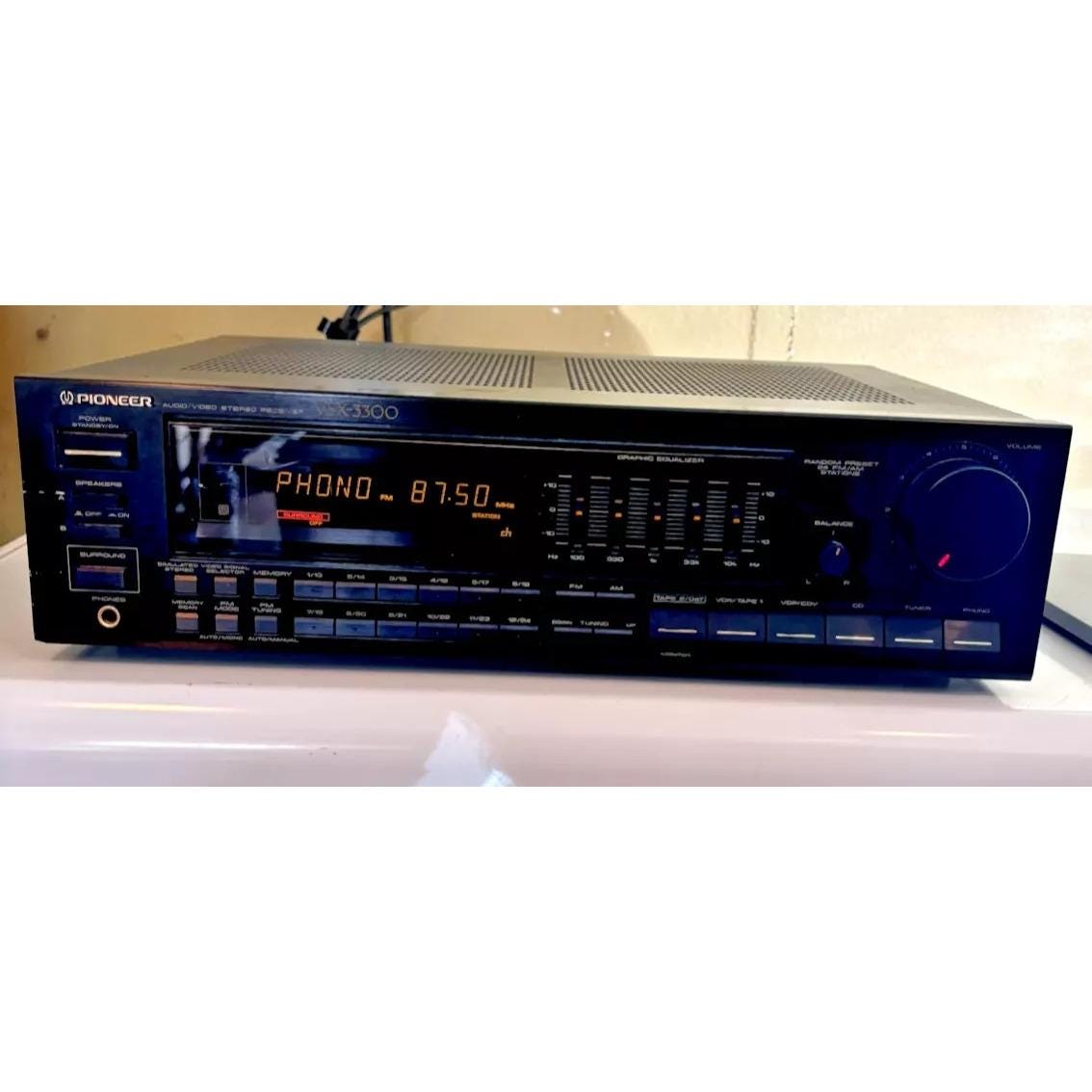 Pioneer VSX-3300 Am/fm Audio/video Stereo Receiver No Remote - Etsy